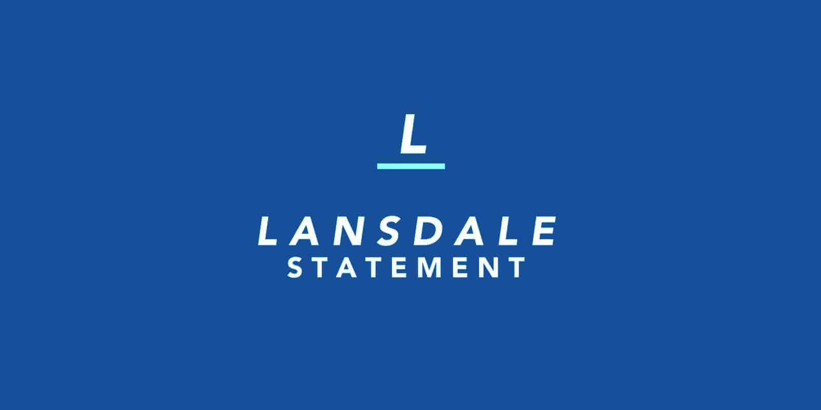 Lansdale Statement (see what I did there? get it?)